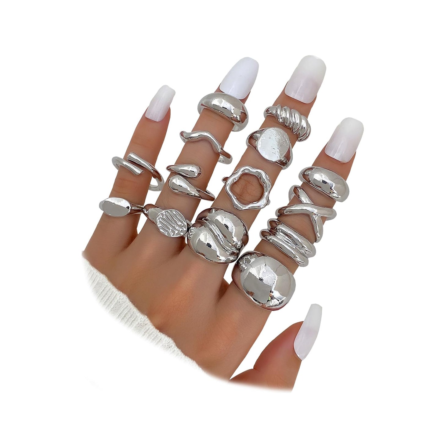 BAWDY Rich Girl Energy Rings ā Bold Dome 14K Plated