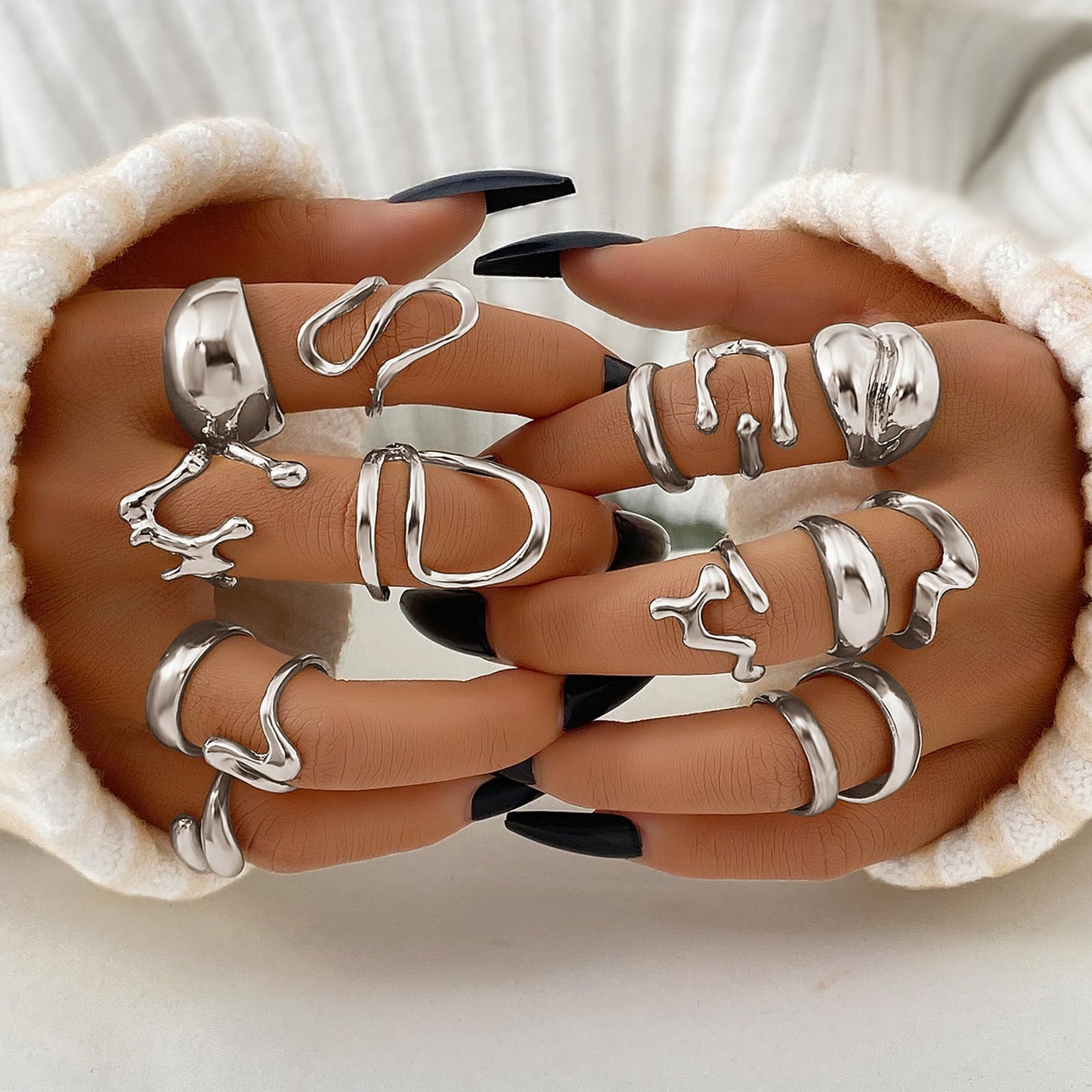 BAWDY Rich Girl Energy Rings ā Bold Dome 14K Plated