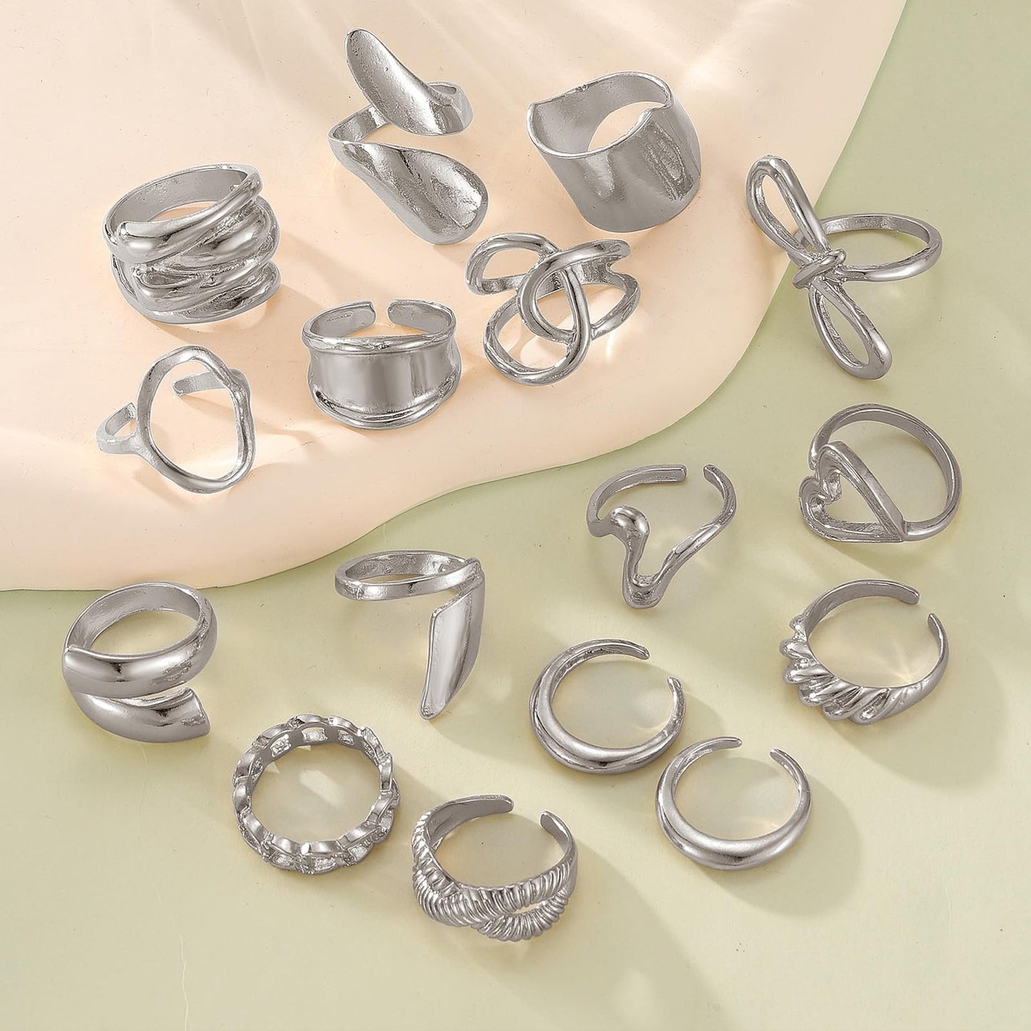 BAWDY Rich Girl Energy Rings ā Bold Dome 14K Plated