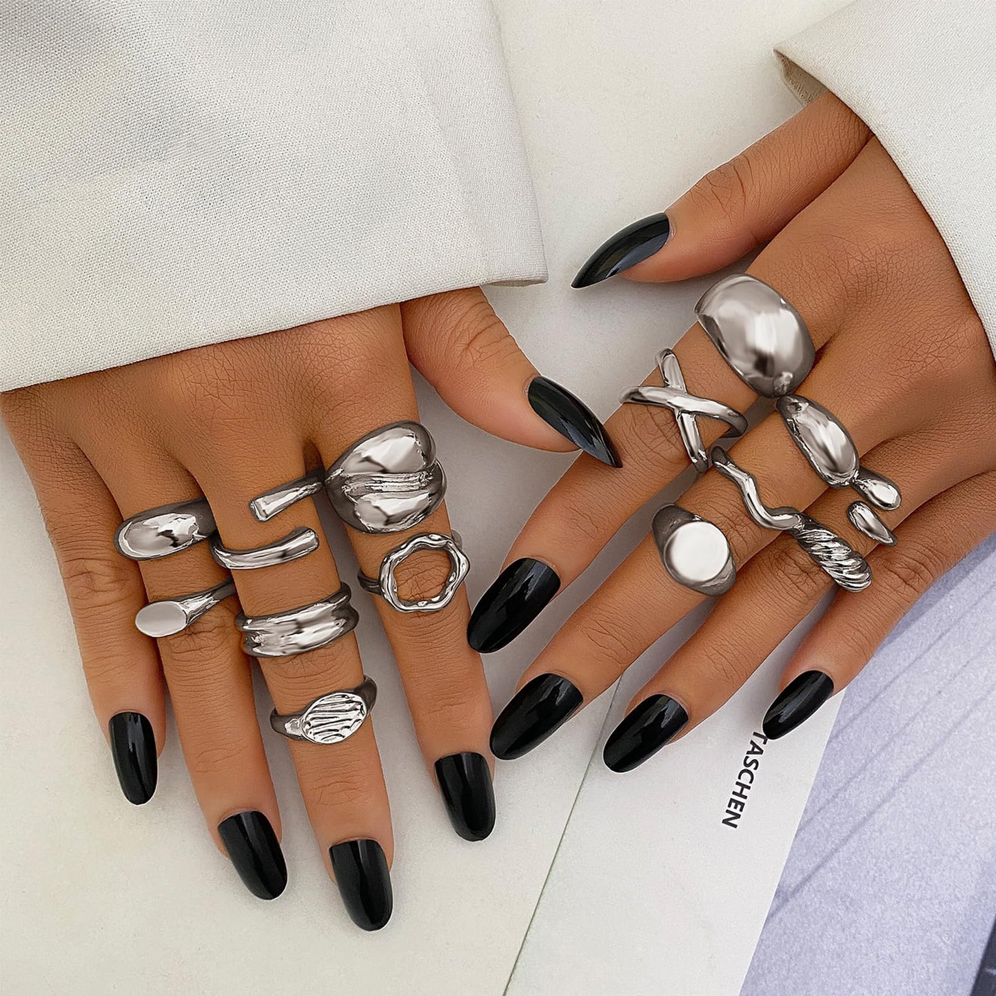 BAWDY Rich Girl Energy Rings ā Bold Dome 14K Plated