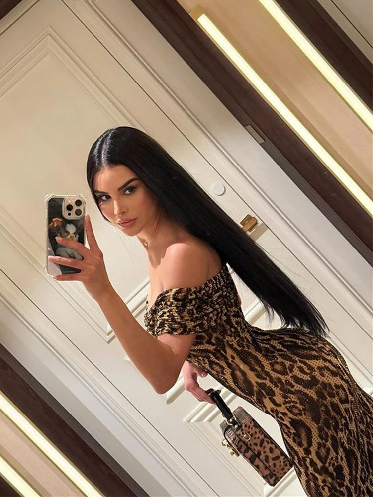 Bawdy Leopard Women's Party Dress