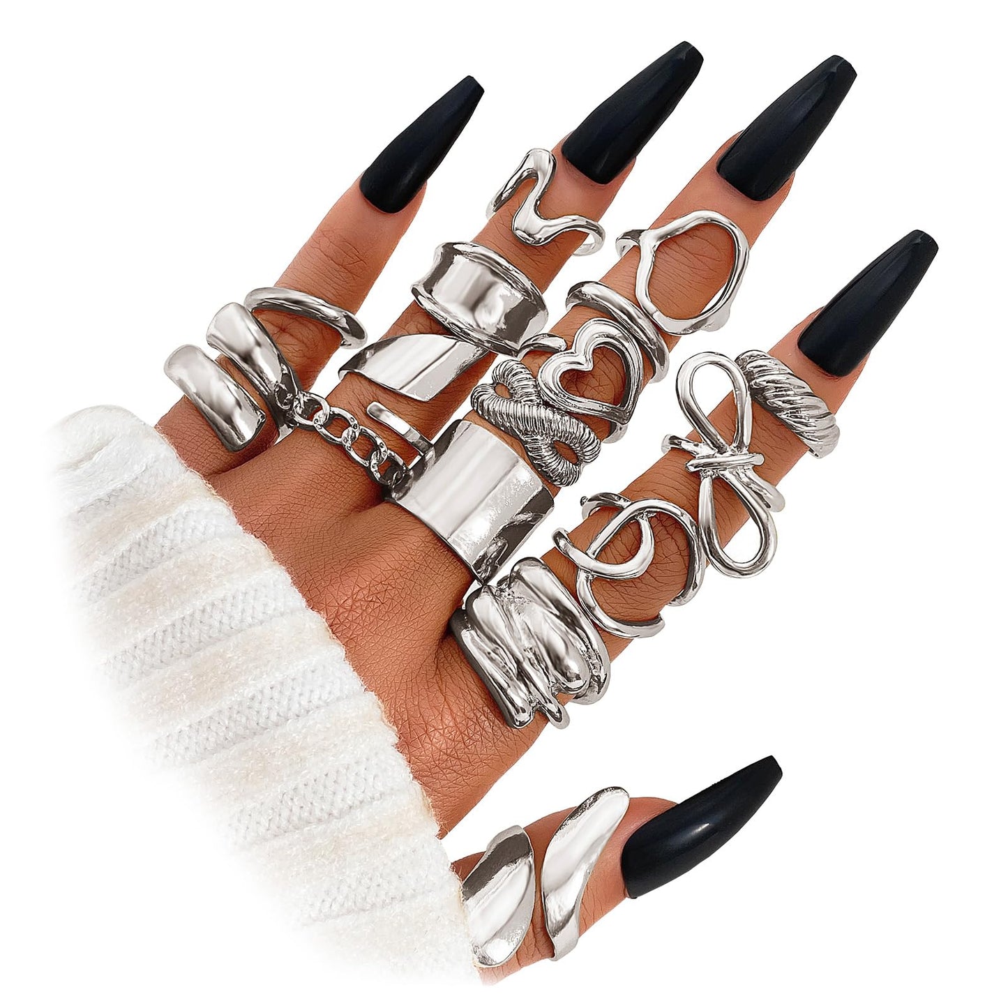 BAWDY Rich Girl Energy Rings – Bold Dome 14K Plated