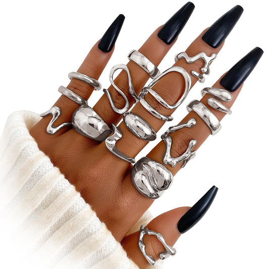 BAWDY Rich Girl Energy Rings – Bold Dome 14K Plated